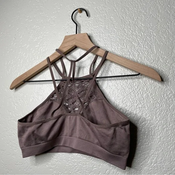 NWOT Victoria’s Secret Women's Bralette Halter Seamless Cutout Taupe Brown - Picture 8 of 11